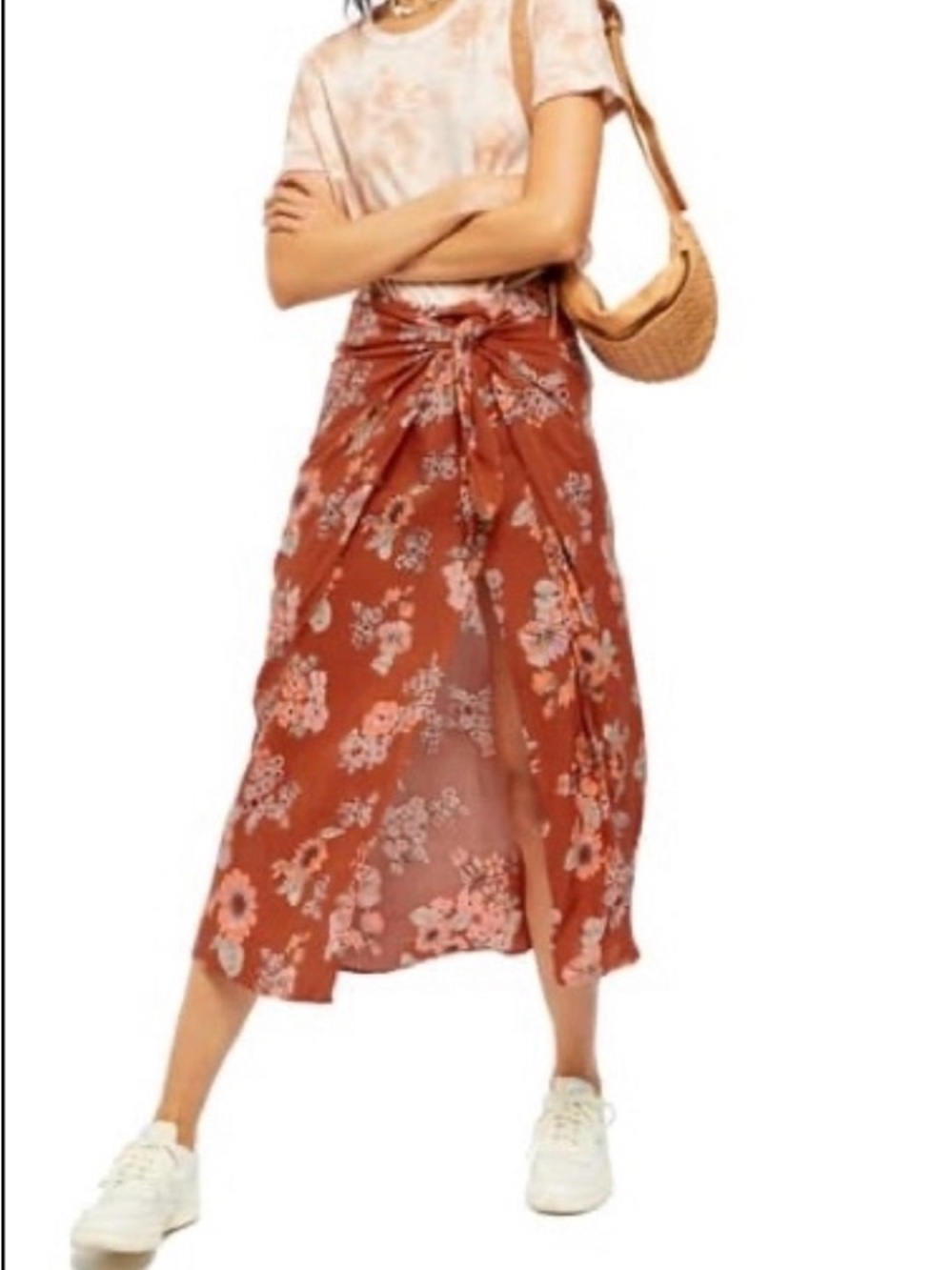 Free People Sunray Sarong Skirt, SZ 10, NWOT